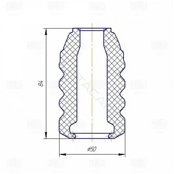 Крепление глушителя TRIALLI BC1831
