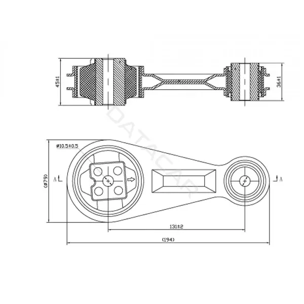 Подушка двигателя (Опора) TRIALLI RM0115