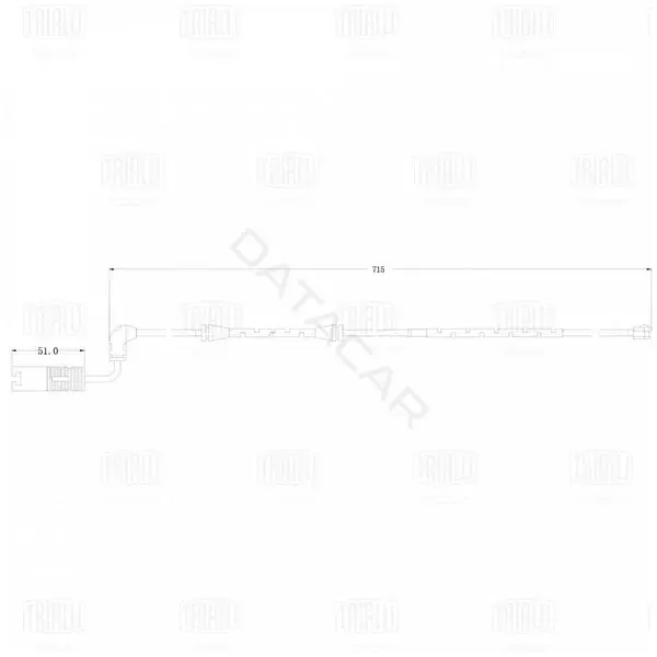 Датчик износа тормозных колодок TRIALLI PFS0041