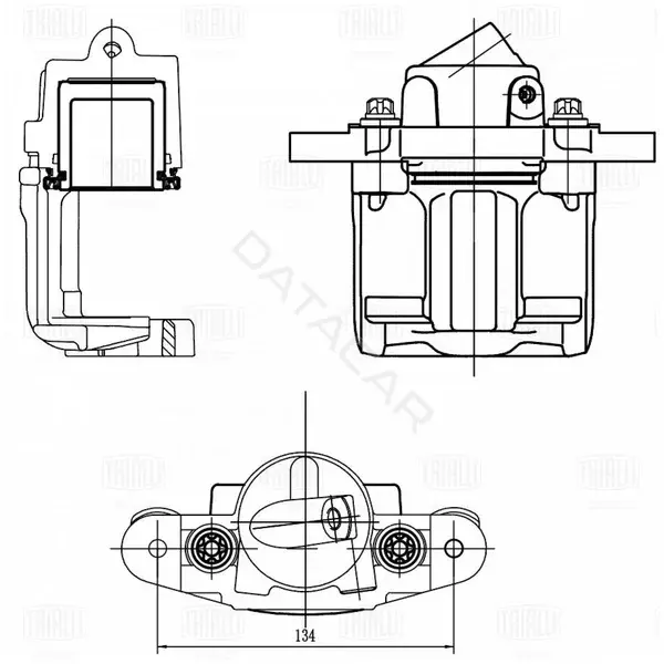 Суппорт тормозной TRIALLI CF413