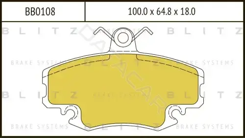 Тормозные колодки BLITZ BB0108