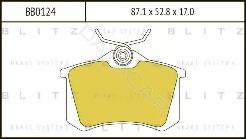 Тормозные колодки BLITZ BB0124
