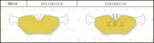 Тормозные колодки BLITZ BB0128