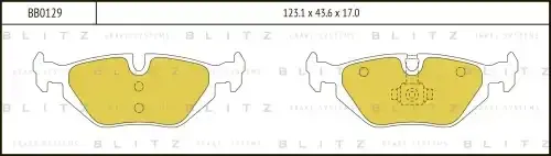 Тормозные колодки BLITZ BB0129