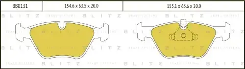 Тормозные колодки BLITZ BB0131