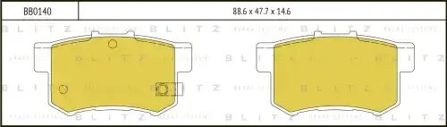 Тормозные колодки BLITZ BB0140