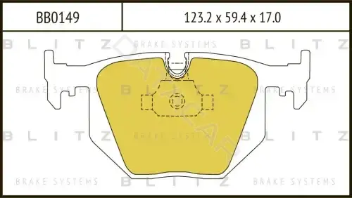 Тормозные колодки BLITZ BB0149