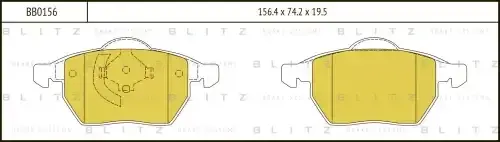 Тормозные колодки BLITZ BB0156