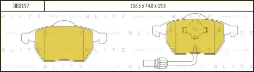 Тормозные колодки BLITZ BB0157