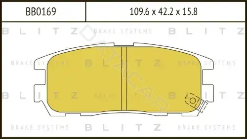 Тормозные колодки BLITZ BB0169
