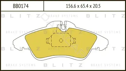 Тормозные колодки BLITZ BB0174