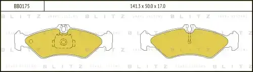 Тормозные колодки BLITZ BB0175