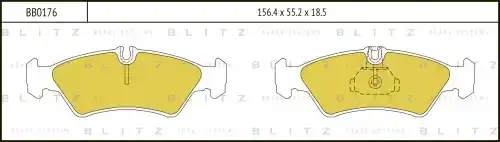 Тормозные колодки BLITZ BB0176