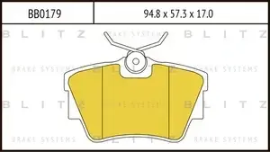 Тормозные колодки BLITZ BB0179