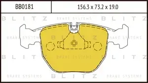 Тормозные колодки BLITZ BB0181