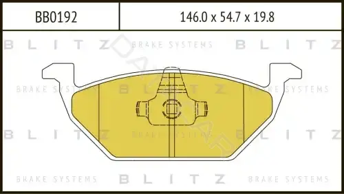 Тормозные колодки BLITZ BB0192
