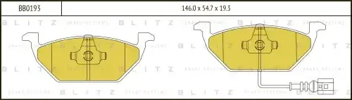 Тормозные колодки BLITZ BB0193