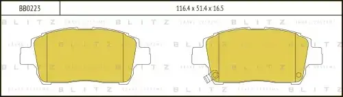 Тормозные колодки BLITZ BB0223