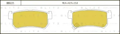 Тормозные колодки BLITZ BB0225