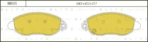 Тормозные колодки BLITZ BB0235