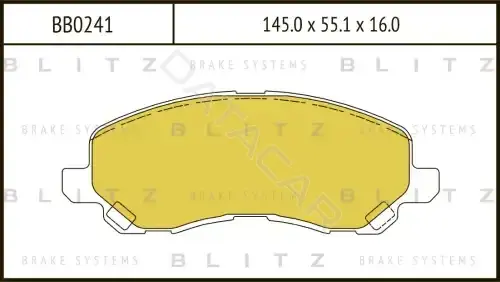 Тормозные колодки BLITZ BB0241