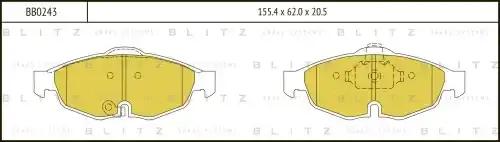 Тормозные колодки BLITZ BB0243