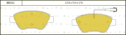 Тормозные колодки BLITZ BB0262
