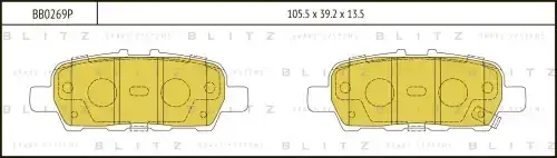 Тормозные колодки BLITZ BB0269P