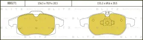 Тормозные колодки BLITZ BB0271