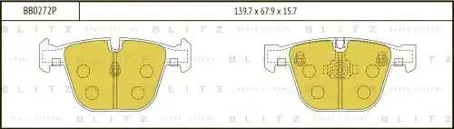 Тормозные колодки BLITZ BB0272P