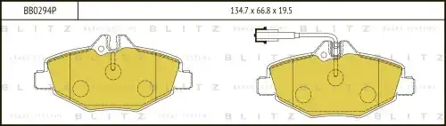 Тормозные колодки BLITZ BB0294P