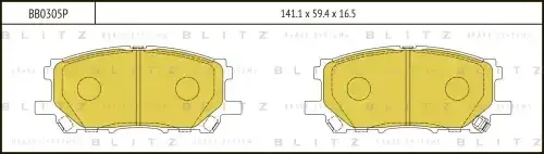 Тормозные колодки BLITZ BB0305P
