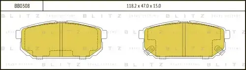 Тормозные колодки BLITZ BB0308