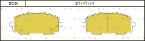 Тормозные колодки BLITZ BB0330