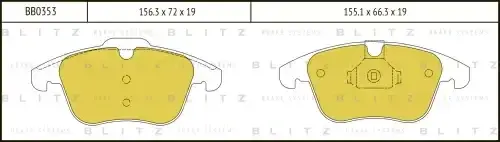 Тормозные колодки BLITZ BB0353