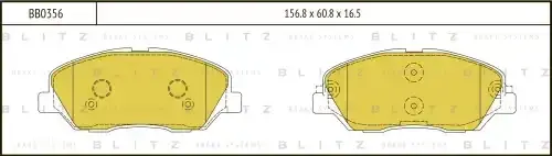 Тормозные колодки BLITZ BB0356