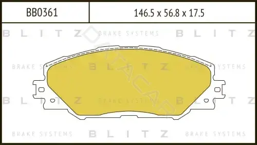Тормозные колодки BLITZ BB0361