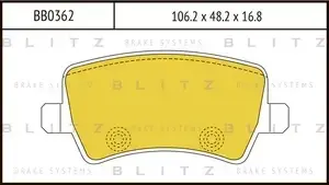 Тормозные колодки BLITZ BB0362