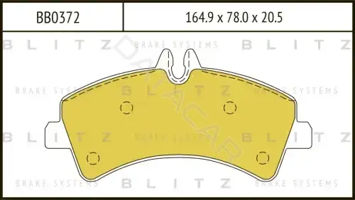 Тормозные колодки BLITZ BB0372