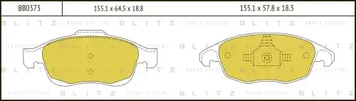 Тормозные колодки BLITZ BB0373