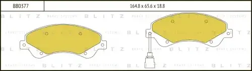Тормозные колодки BLITZ BB0377