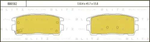 Тормозные колодки BLITZ BB0382