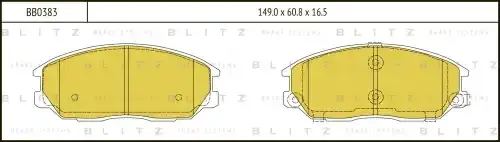Тормозные колодки BLITZ BB0383