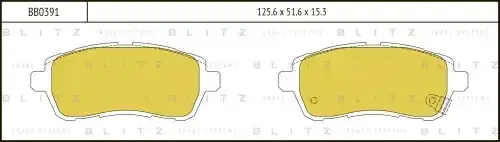 Тормозные колодки BLITZ BB0391