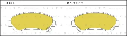 Тормозные колодки BLITZ BB0408
