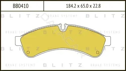 Тормозные колодки BLITZ BB0410