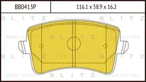 Тормозные колодки BLITZ BB0413P