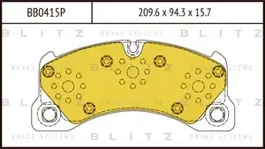 Тормозные колодки BLITZ BB0415P