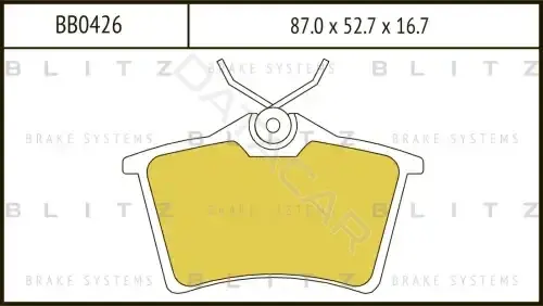 Тормозные колодки BLITZ BB0426