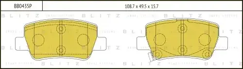 Тормозные колодки BLITZ BB0435P